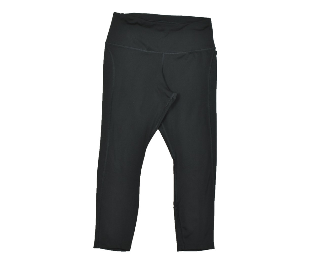 Nike Dri-FIT Women's Running Leggings Size S Small Black Mesh Panels Zip Pocket